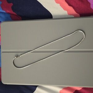 Sterling Silver Tennis Necklace
